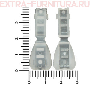 Концевик защёлкивающийся, прозрачный (уп.1000шт)