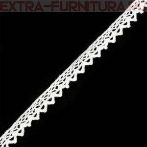 Тесьма вязаная арт.TBY-5036.02 шир.10мм, цв.02 белый, уп.10м