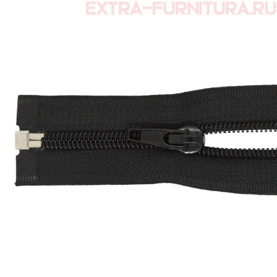 Молния Спираль разъёмная Т5, дл.80см цв. черный, класс А