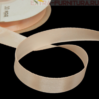 Лента атласная 12 мм цв. 029 крем рул. 27,42м