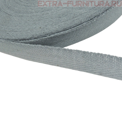 Лента киперная х/б 13 мм, цв.12 серый, уп.50м (пл.2,8 г/м)