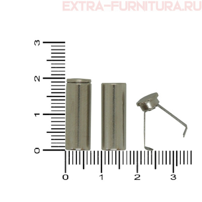 Наконечник для шнура 5,5мм, металл, арт.TBY OR 0305-5372, цв.никель, уп.100шт