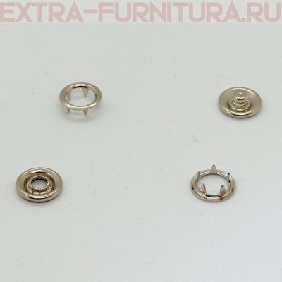 Кнопка рубашечная 10,5мм кольцо, цв.никель (уп.1440шт) Buttoni