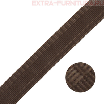Тесьма брючная арт.4316 шир. 16мм, односторонняя, цв.коричневый, уп.50м