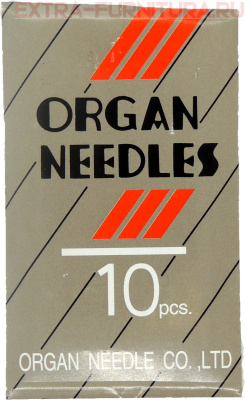 Иглы Organ для прямострочных машин с тонкой колбой (DB*1/110 SES)ПШМ № 110/18 SES, уп.10шт.