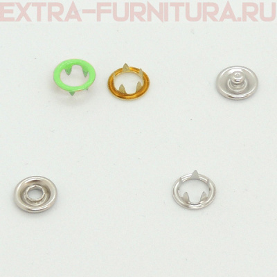 Кнопка рубашечная 9,5мм кольцо, цв.232 салатовый глянцевый (уп.1440шт) Buttoni