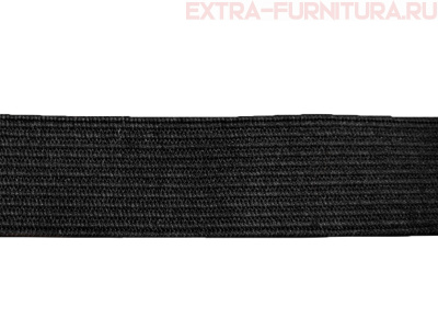 Резинка вязаная, 15мм, цв.черный (уп.-40м, 20уп./80уп.) Стандарт