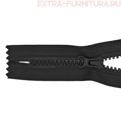 Молния Трактор Т5 1 замок 16см, цв. 322 черный LOGO, н/р