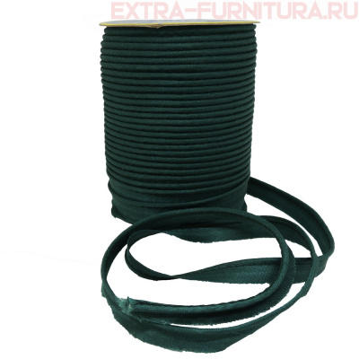 Кант атласный 12 мм, 72 ярда, цв. 272 зеленый темный А